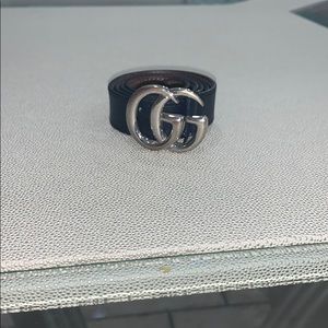 Gucci belt blue leather